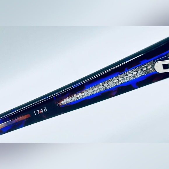 Vintage Pro Design 1748 Purple Oval Sunglasses Frames Only - Picture 8 of 8